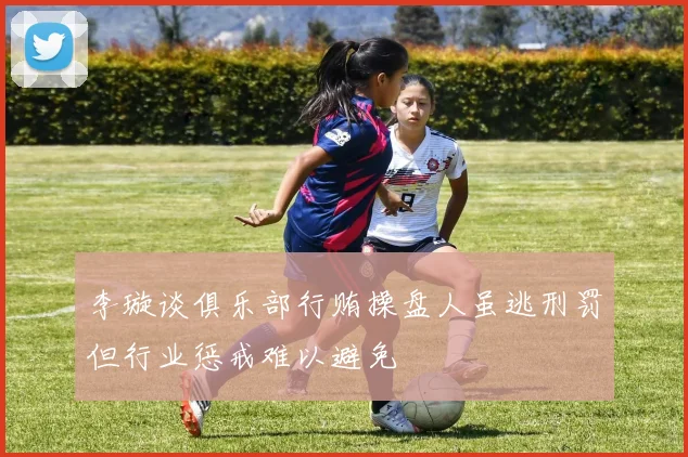 李璇谈俱乐部行贿操盘人虽逃刑罚但行业惩戒难以避免
